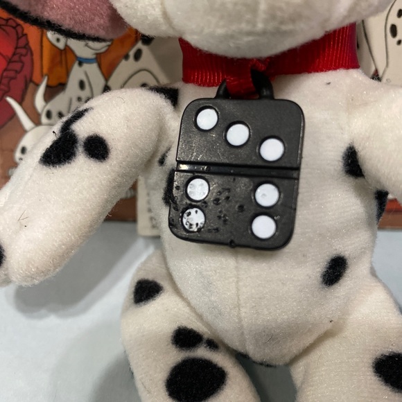 DISNEY’S 101 DALMATIANS VTG A LITTLE GOLDEN BOOK & DOMINO PUPPY MINI PLUSH 6.5” - Picture 13 of 13